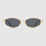 Oval sunglasses Yellow Gold