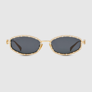 Oval sunglasses Yellow Gold
